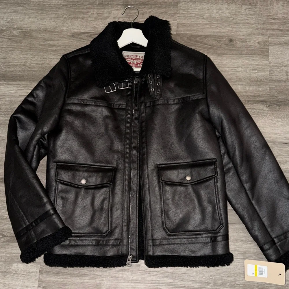 🇺🇸FIRM PRICE🇺🇸 Levi's faux shearling Aviator rancher jacket